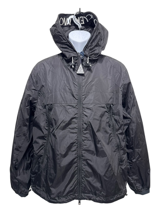 Moncler NWT Size 4 Black Synthetic Solid Windbreaker Zip Up Men's Jacket Black / 4