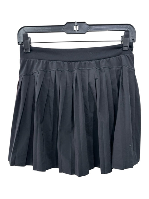 Spanx Size 12 Black Poly Elastic Waist Paneled Athletic Skort Black / 12