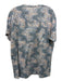 Marine Layer Size L Blue & Orange Polyester Blend Leaf Print Men's Short Sleeve Blue & Orange / L