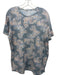 Marine Layer Size L Blue & Orange Polyester Blend Leaf Print Men's Short Sleeve Blue & Orange / L