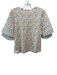 Sezane Size S Yellow, Green, Orange Cotton Crochet Mini Floral short sleeve Top Yellow, Green, Orange / S