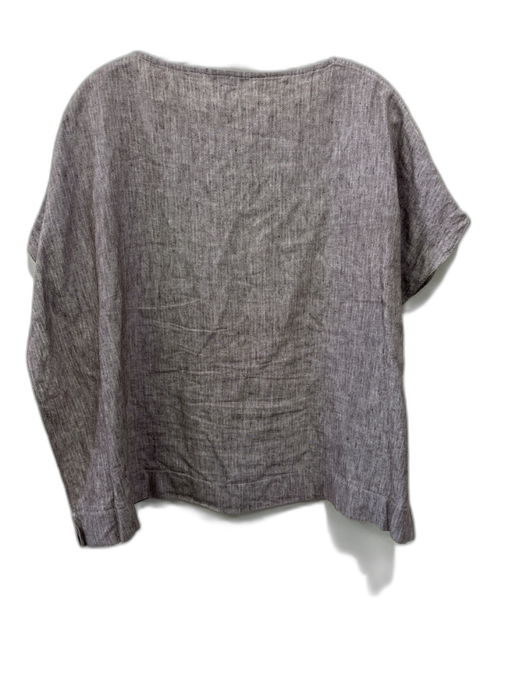 Ann Mashburn Size XS Taupe Gray Cotton & Linen Boxy Sleeveless Top Taupe Gray / XS
