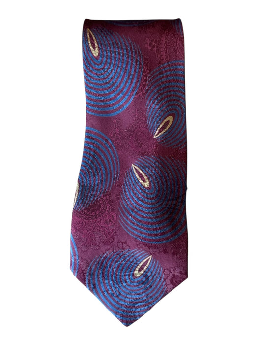 Armani Red & Blue Silk Abstract Men's Ties Red & Blue