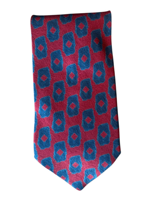 Armani Red & Blue Silk Abstract Men's Ties Red & Blue