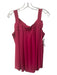 Escada Size 38 Hot pink Silk Square Neck Sleeveless Pleat Detail Semi Sheer Top Hot pink / 38