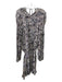 Isabel Marant Etoile Size 42 Beige Brown & Blue Viscose Paisley Shift Dress Beige Brown & Blue / 42