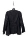 Theory Size 10 Black Linen Blend Long Sleeve Open Front Side Pockets Jacket Black / 10