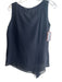 Akris Size 8 Black 100% Silk Wide Round Neck Sleeveless Back Zip Top Black / 8