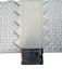 Emporio Armani White Leather Basket Weave Silver Hardware Top Handle Bag White / Medium