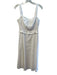 Ungaro Size Est S White Linen Blend Sleeveless solid color Side Zip Dress White / Est S