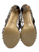 Paule Ka Shoe Size 41 Gold & Pink Leather open toe Stiletto Ankle Strap Sandals Gold & Pink / 41