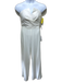 Jay Godfrey Size 10 White Polyester Boning Architectural Strapless Jumpsuit White / 10