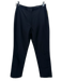 Richard Tyler Size S Black Silk High Rise Zip & Button Straight Leg Pants Black / S