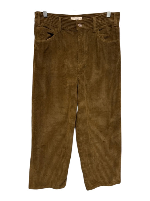 Celine Size 30 Brown Cotton Corduroy High Rise 5 Pocket Straight Pants Brown / 30