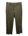 Saint Art Size S Olive Green Cotton Twill Zip & Hook Closure High Rise Pants Olive Green / S