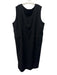 Comme De Garcon Size S Black Wool Sleeveless Raw Edge Flap Pockets Dress Black / S