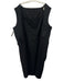 Comme De Garcon Size S Black Wool Sleeveless Raw Edge Flap Pockets Dress Black / S