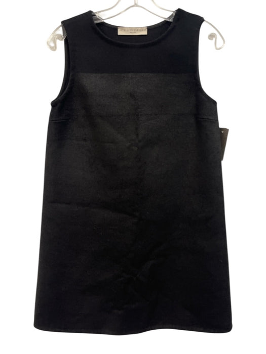 Stella McCartney Size 38 Gray & Black Wool Sleeveless Coated Mini Dress Gray & Black / 38