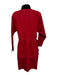 Christian Dior Boutique Size S Red & Black Wool Blend Long Sleeve Buttons Dress Red & Black / S