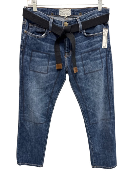 Marni x Current/Elliot Size 25/0 Dark Wash Cotton Denim Zip Fly Mid Rise Jeans Dark Wash / 25/0