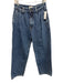 Agolde Size 27 Dark Wash Cotton Denim Zip Fly High Rise Barrel Leg Pleated Jeans Dark Wash / 27