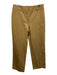 Saint Art Size S Khaki Beige Cotton Twill Zip & Hook Closure High Rise Pants Khaki Beige / S
