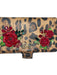 Dolce & Gabbana Brown, Red & Green Leather applique Animal Roses Phone Case Brown, Red & Green