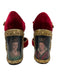 Dolce & Gabbana Shoe Size 40 Red, Gold, White Suede Crystals Portrait Pumps Red, Gold, White / 40