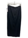 Self-Portrait Size 6 Black Polyester Tulip Hem Bead & Sequin Midi Skirt Black / 6