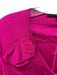 Gucci Size 42 Fuschia Pink Rayon Hook & Eye Breast Pocket Top Fuschia Pink / 42