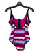 Proenza Schouler Size L Pink & Black Print Nylon Blend Princess Seams Swimsuit Pink & Black Print / L