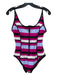 Proenza Schouler Size L Pink & Black Print Nylon Blend Princess Seams Swimsuit Pink & Black Print / L