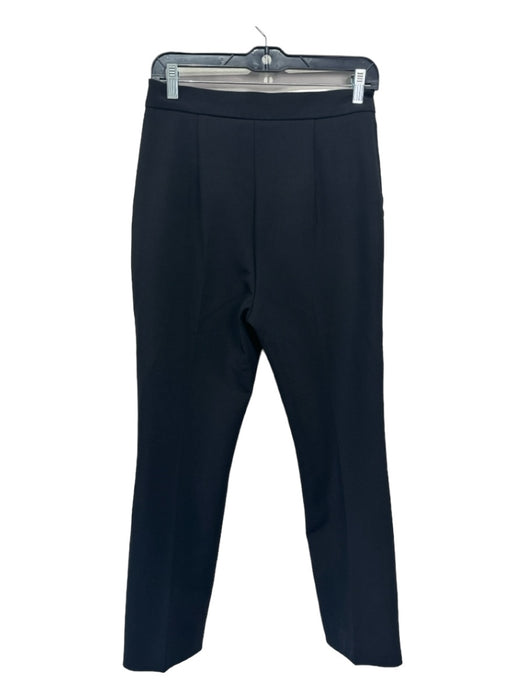 MaxMara Size 8 Black Wool Elastane Side Zip Pants Black / 8