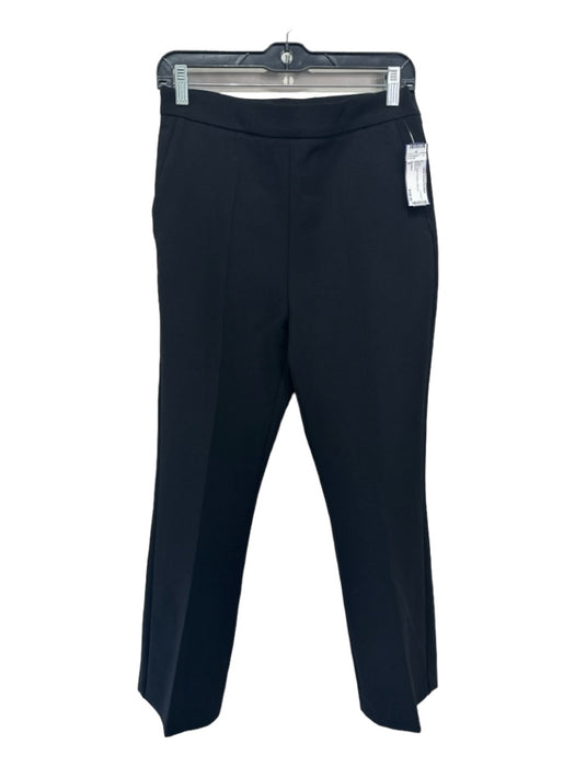 MaxMara Size 8 Black Wool Elastane Side Zip Pants Black / 8