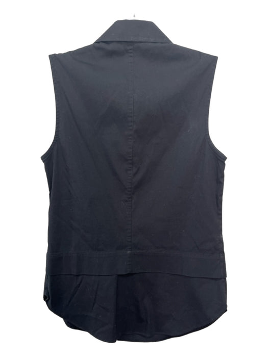 A.L.C. Size 0 Black Cotton layered Sleeveless Collar Top Black / 0