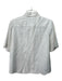 Lanvin Size 40 White Cotton Collared Button Up 1/2 Sleeve Embroidered Detail Top White / 40