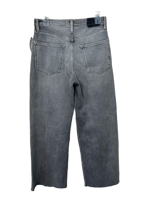 Etica Size 26 Gray Wash Cotton Denim Button & Zip Distressed Raw Hem Jeans Gray Wash / 26