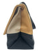 Celine Black & Beige Leather Top Flap Top Handle Colorblock Bag Black & Beige / L