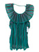 M Missoni Teal Green Purple Knit top sz 40 Teal Green / 40