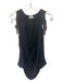 Haute Hippie Size S Black Silk Tank Rhinestone Top Black / S