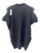 Walter Voulaz Size 42 Navy Cotton Blend V Neck Top 42 Navy / 42