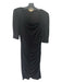 Michael Kors Collection Size 10 Black Rayon Solid Zipper Dress Black / 10