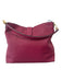 Fendi Raspberry Pink Pebbled Leather Gold hardware Hobo Shoulder Strap Bag Raspberry Pink / Large