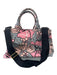 Prada Pink & gray Canvas Floral Interior Zip Crossbody Strap Tote Bag Pink & gray / M