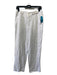 Jonathan Simkhai Standard Size S White & Black Linen Blend High Rise Pants White & Black / S