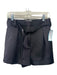 3.1 Phillip Lim Size 4 Black Polyester Belted Pleated High Rise Shorts Black / 4