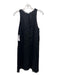 Dissh Size 4 Black Linen Sleeveless Frayed Edge Knee Length Dress Black / 4