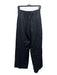 Faithful The Brand Size 6 Black Linen High Rise Wide Leg Elastic Waist Pants Black / 6