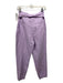 Claudie Pierlot Size 38/S Light Purple Linen Sash Pleated High Rise Pants Light Purple / 38/S