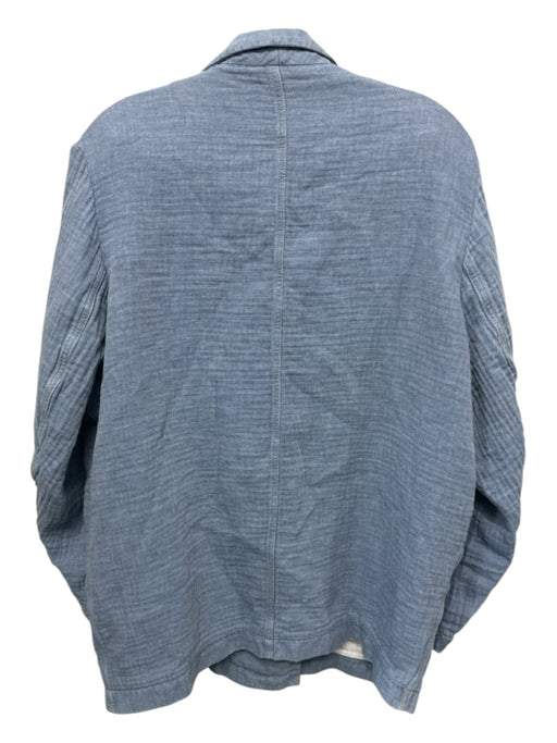 Closed Size XS/24 Light Blue Cotton Long Sleeve Gauze Double Breasted Pant Set Light Blue / XS/24